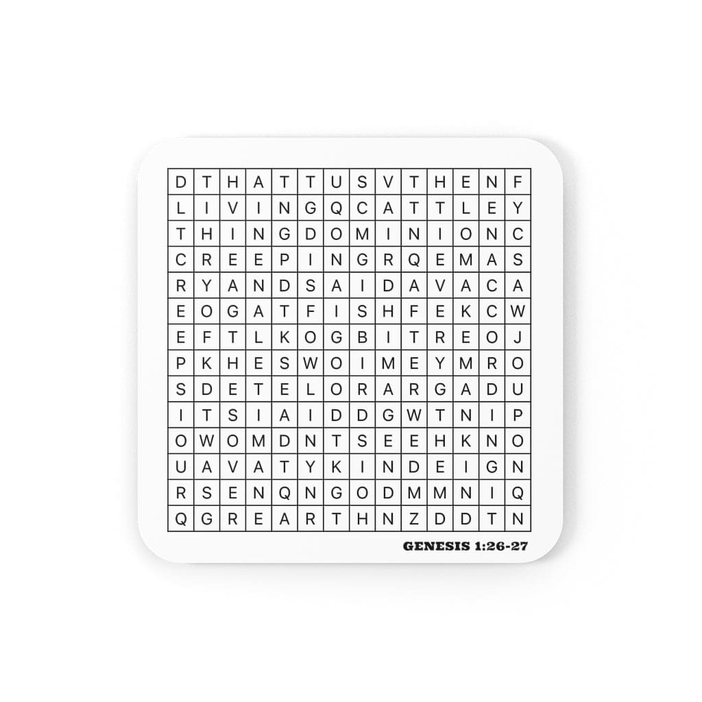 Corkwood Crossword Coasters (4)